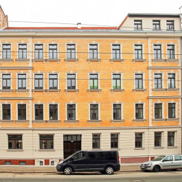 Denkmalgeschützte Hausfassade in der Georg-Schumann-Strasse saniert